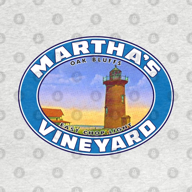 Martha's Vineyard Oak Bluffs East Chop Lighthouse Light Massachusetts by TravelTime